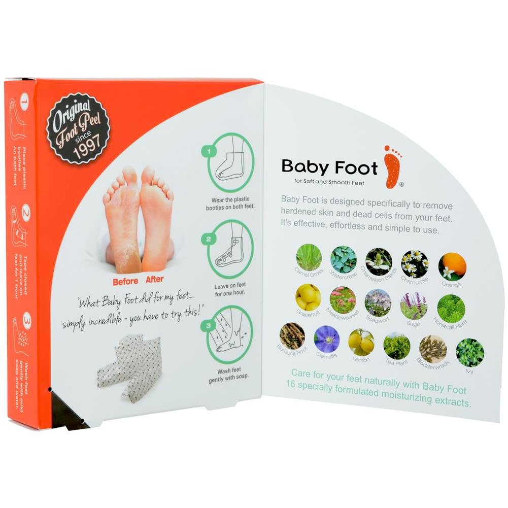 Baby Foot mint-scented foot mask box ready for shipping