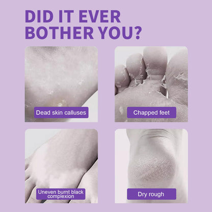 ROUSE baby soft foot mask sock showing authentic botanical extracts