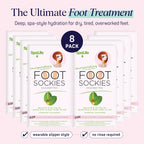 Spalife foot mask box showing tea tree oil and spearmint ingredients