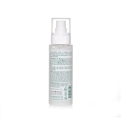 Earth Therapeutics exfoliating mist showing 4 fluid ounce bottle size.