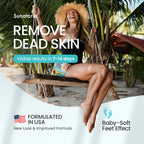 Sunatoria exfoliating foot mask dual pack box layout