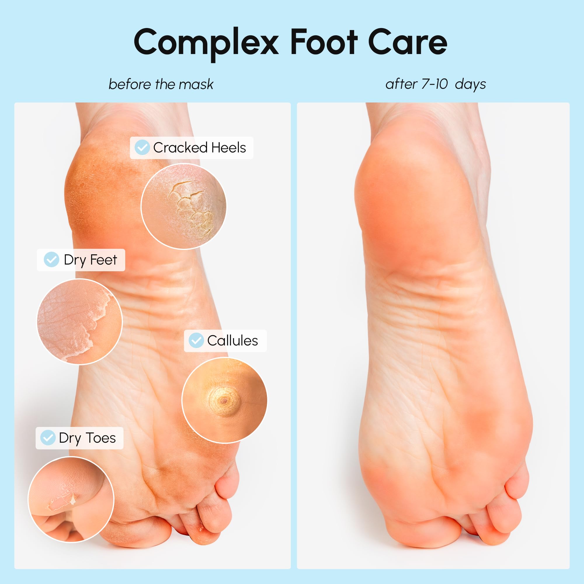 Glycolic acid foot peel mask liquid formula texture showcasing clean beauty ingredients