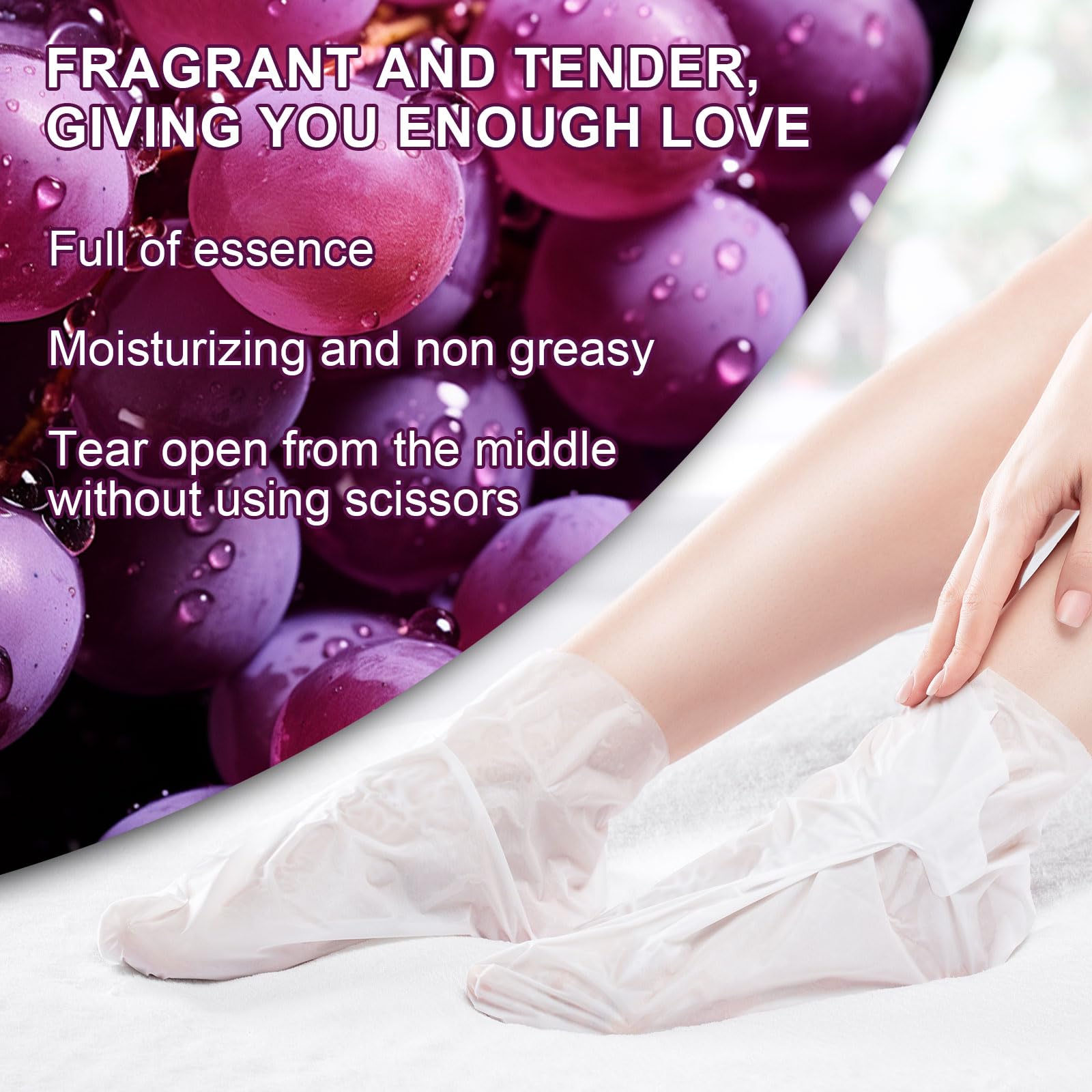 SULADEC hydrating foot socks laid out flat illustrating the universal shape for men and women