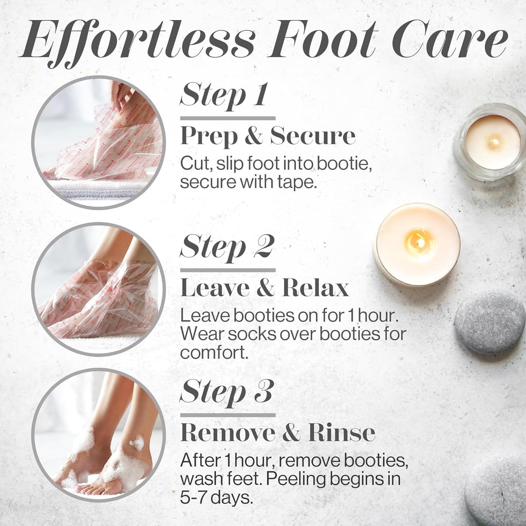 Baby Foot dead skin removal treatment contents laid out
