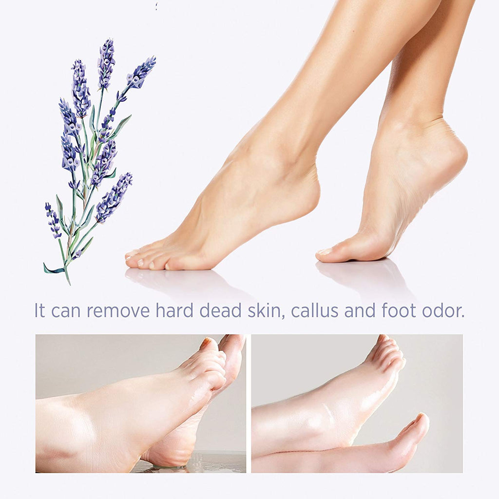 Side profile of Bealuz foot care packaging
