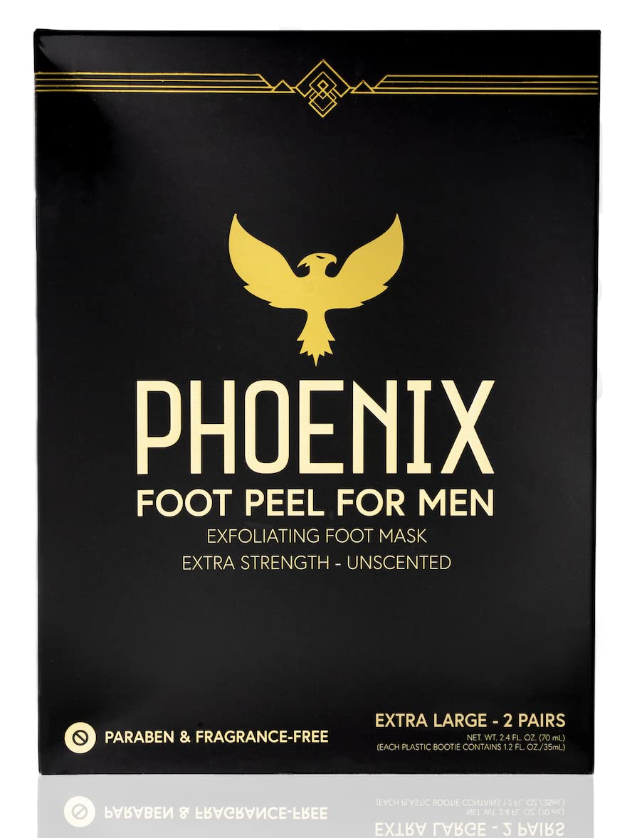 Extra strength exfoliating foot mask booties for men size fourteen