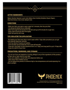 Phoenix Foot Peel box back showing ingredient list and instructions