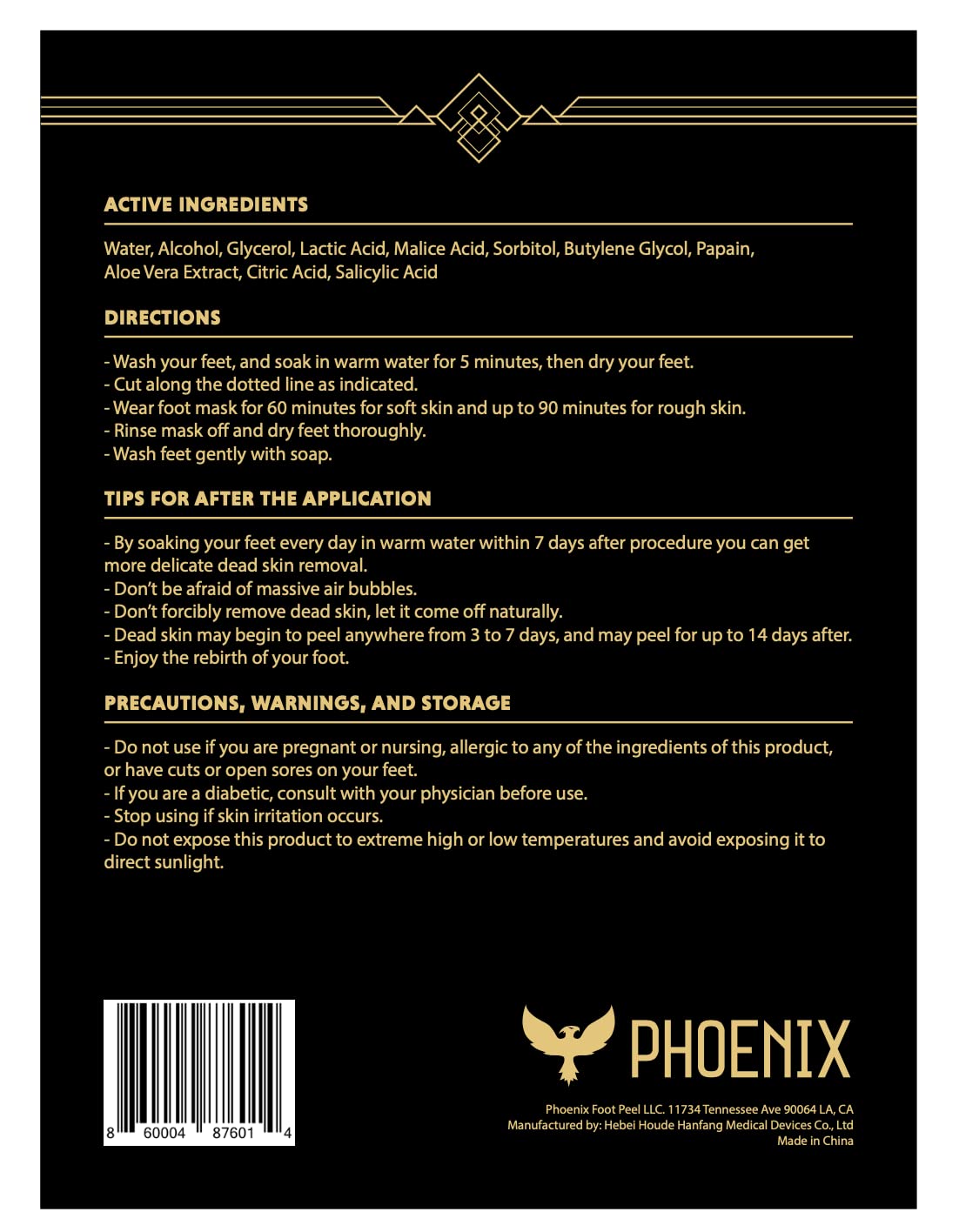 Unscented paraben-free foot peeling treatment for cracked heels and dry skin