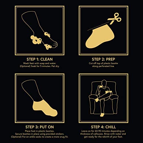 Phoenix Foot Peel ingredients showing lactic acid and aloe vera extracts