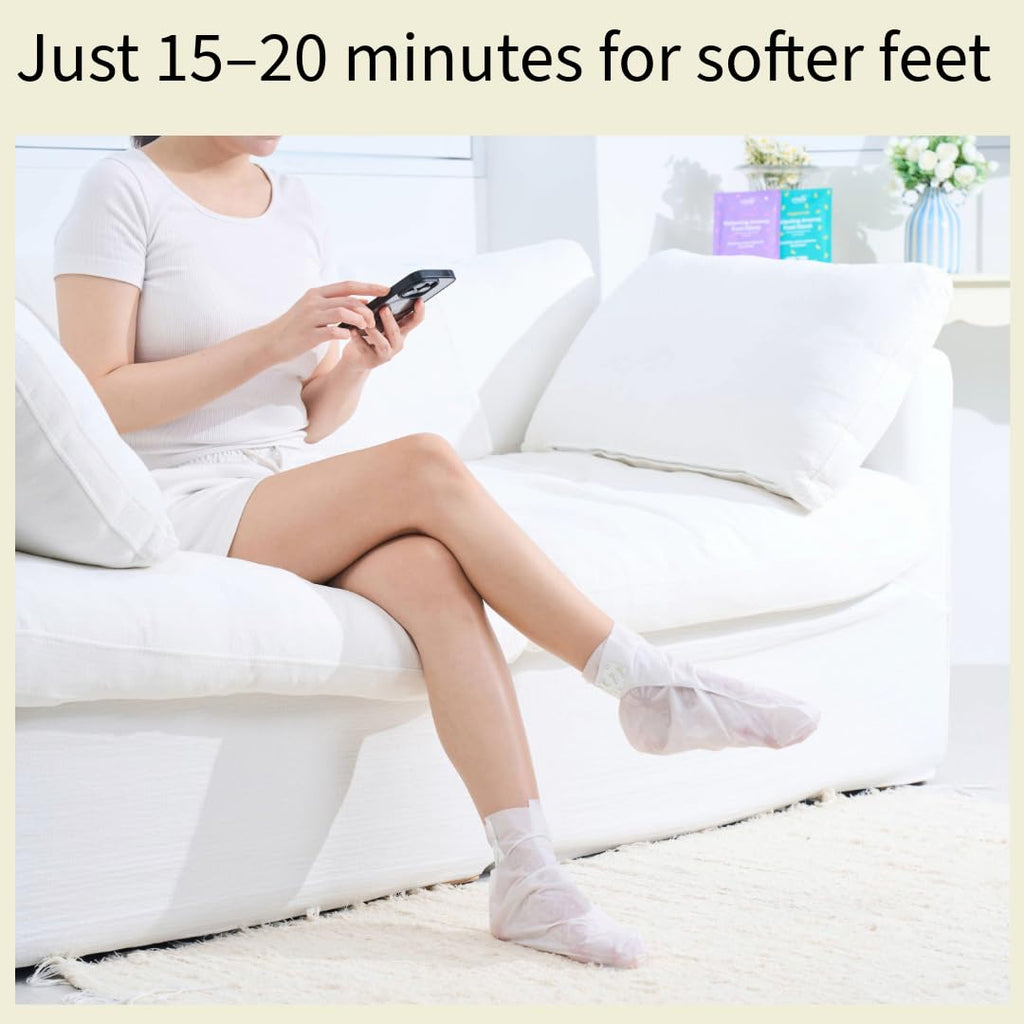Codi New York foot mask socks open pouch view