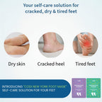 Codi New York lavender foot treatment socks in use