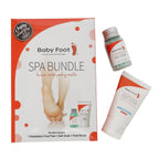 Close up of citrus scent foot care bundle components
