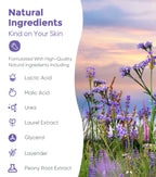 Rokelos natural exfoliating foot mask box back details
