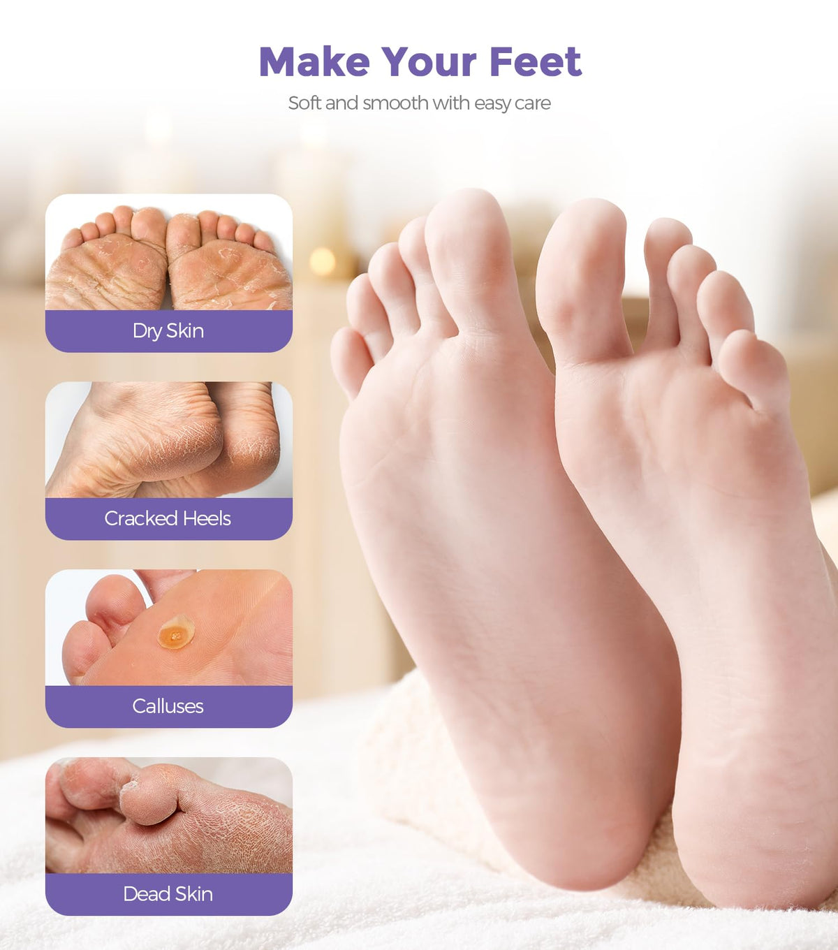Rokelos botanical foot mask ingredients label view