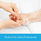 Lifestyle image of feet wearing the spa treatment socks