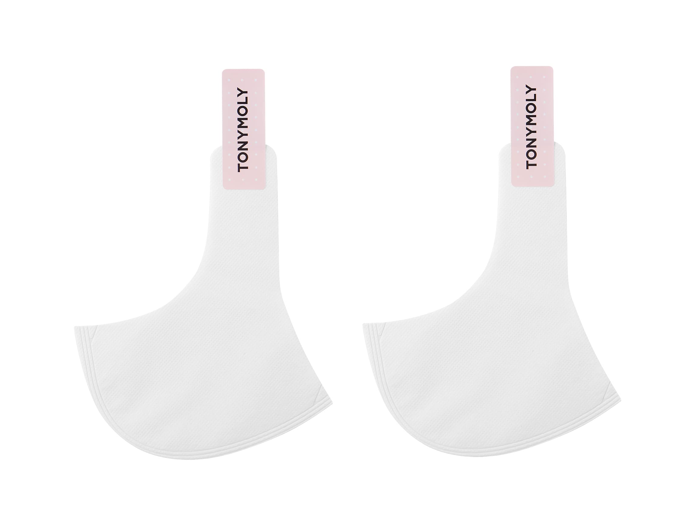 Back of TONYMOLY foot peeling shoes showing ingredients and usage instructions.
