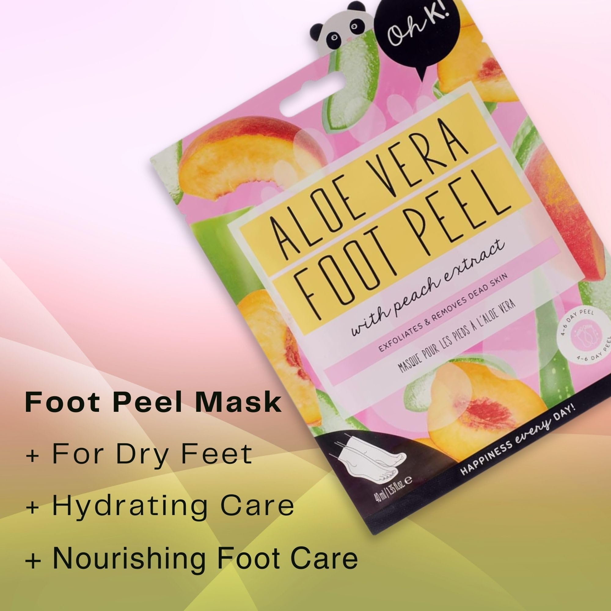 Wearable exfoliating socks from Oh K! for treating cracked heels.