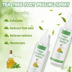 AOPEIBOTO foot exfoliating spray label and ingredients graphic
