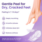 Bloomora exfoliating foot socks paired inside retail box