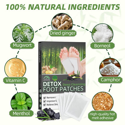 Natural ingredients foot care pads for stress relief and relaxation support