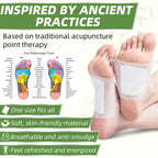 Close up of herbal ingredient inserts for foot care