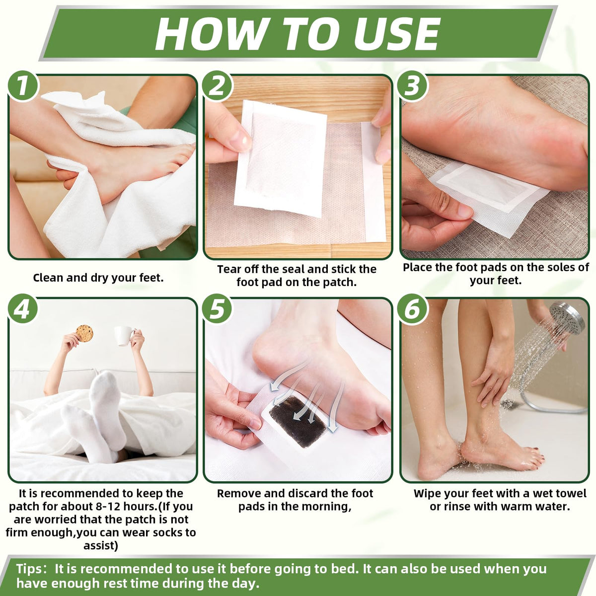 Authentic USA sourced wellness foot pads box angle