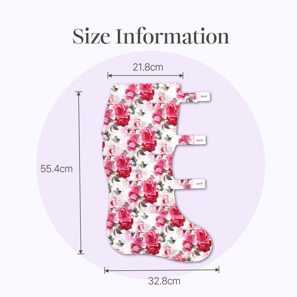 Koelf Rose Petal Satin Leg Mask texture and essence view
