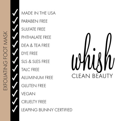 Whish USA imported skincare for foot repair and moisturizing.