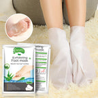 Close up of foot callus remover treatment kit