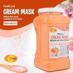Spa Redi mandarin cream mask jar texture and color detail