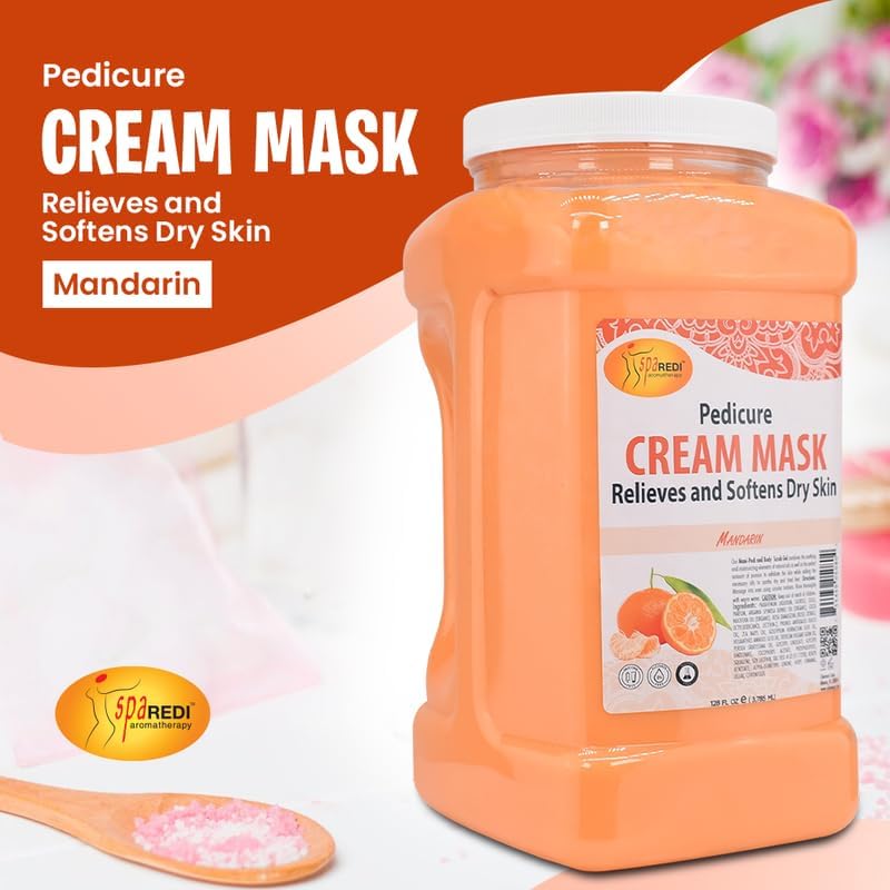 Spa Redi pedicure cream mask with hyaluronic acid for professional foot care