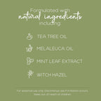 Stacked pouches of mint and tea tree exfoliating foot masks