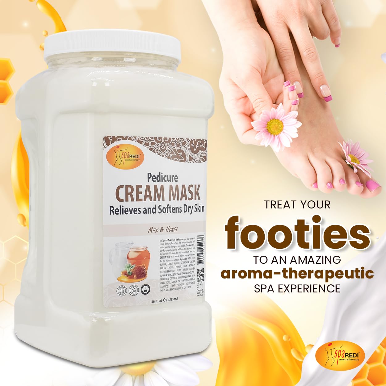 SPA REDI hydrating mask enriched with Hyaluronic Acid and Comfrey Extract.