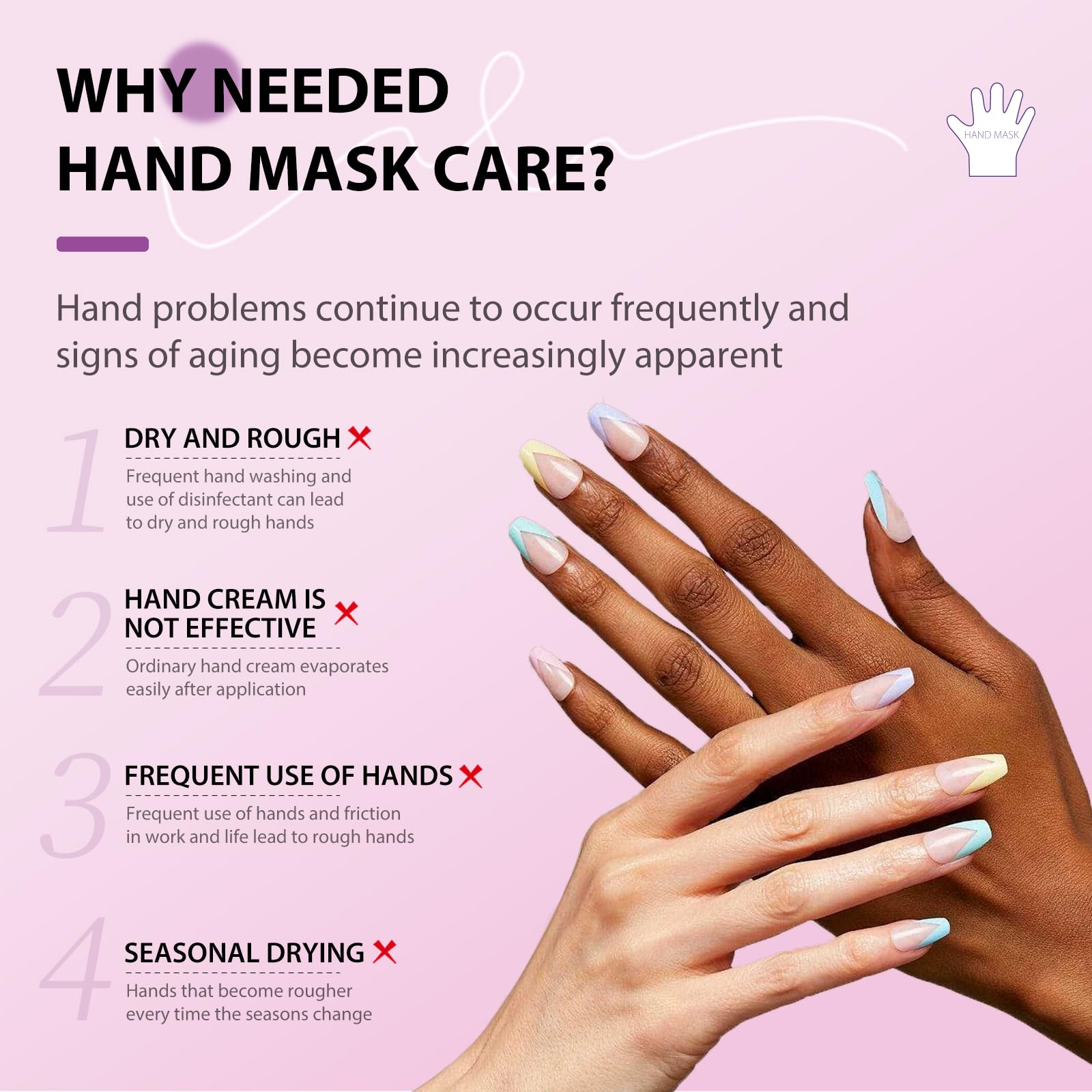 Back of the product packaging showing detailed instructions for the home spa hand and foot routine.