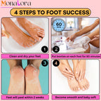 MonaLora foot care mask box back with instructions