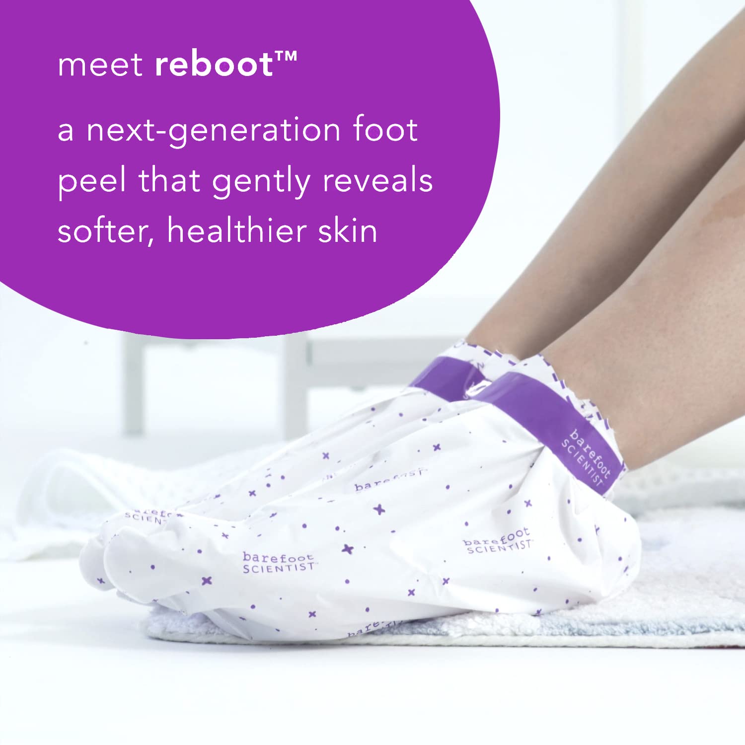 Barefoot Scientist foot mask booties for dead skin removal