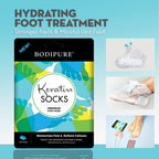 Directions for using Bodipure keratin foot mask socks at home