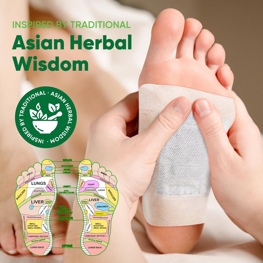 Single-use herbal foot patch and adhesive sheet