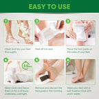 Natural ginger and mugwort foot patches lifestyle display