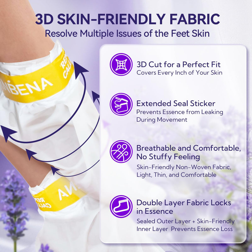 Lanbena lavender foot peel mask smooth feet results