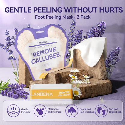 LANBENA intensive foot repair booties designed for softening cracked rough heels.