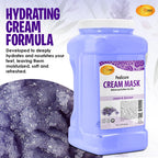 Close up of Spa Redi lavender foot care treatment jar