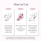 Koelf Rose Petal Satin Foot Mask texture and essence