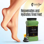 FootSpa peppermint and eucalyptus foot mask texture