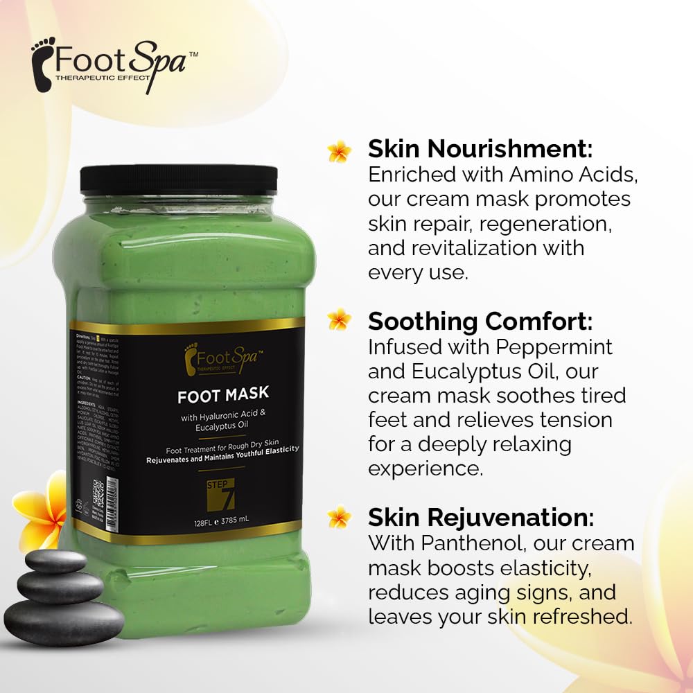 Authentic USA imported FootSpa 1 gallon pedicure massage cream for spas