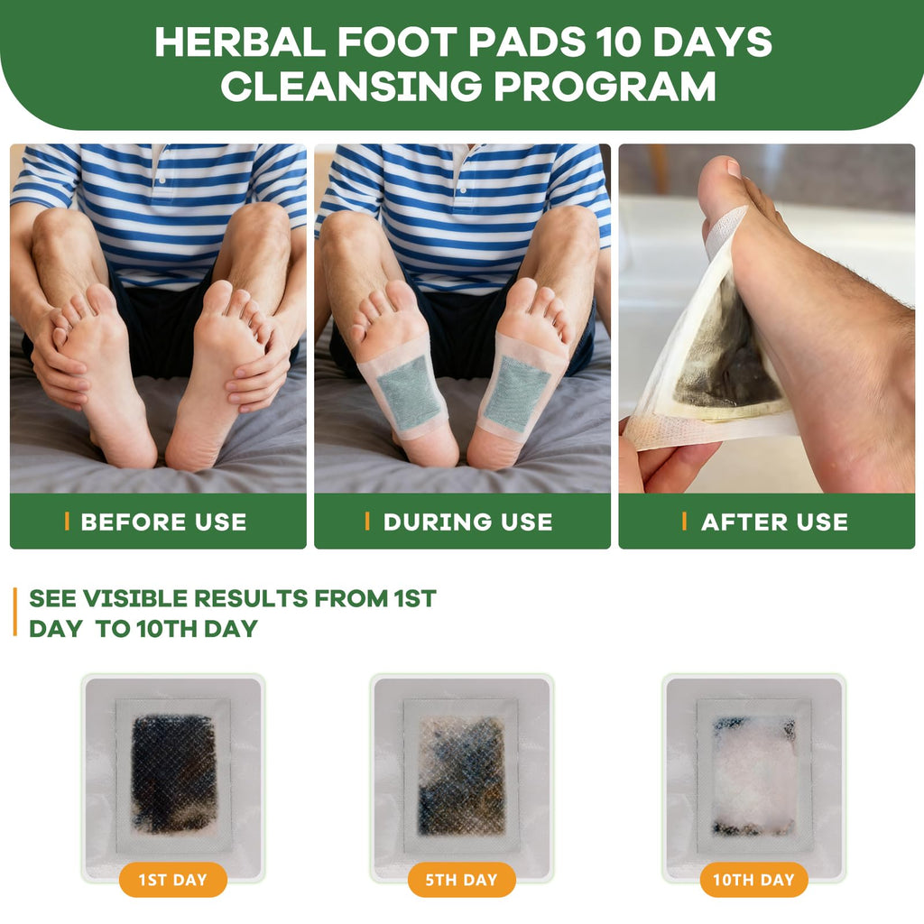 Natural foot care patches back label product details