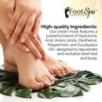 FootSpa hydrating body and foot mask application