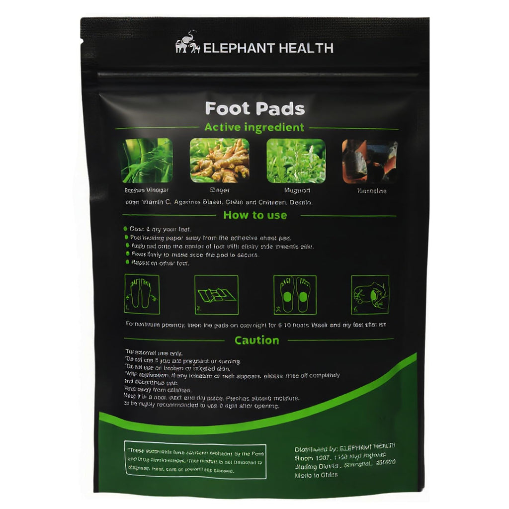 Elephant Health foot pads complete package retail display
