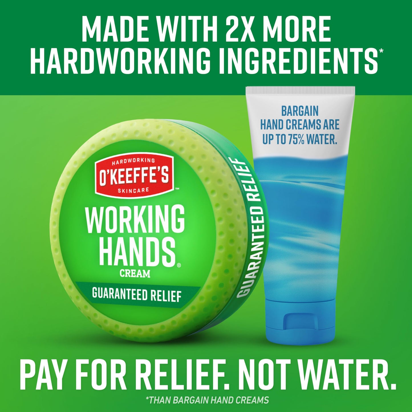 O'Keeffe's intensive moisturizing hand cream packaging for extreme dryness