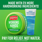 O'Keeffe's Working Hands hand cream applied on dry hands
